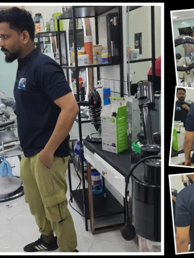 Stylish Round Neck T Shirts for Saloon Working Teams